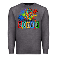 Charcoal Heather support squad autism Premium Sweatshirt - Zillion Design Studio
