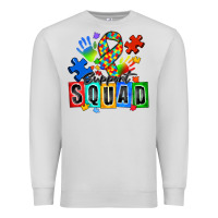 Dove Grey support squad autism Premium Sweatshirt - Zillion Design Studio