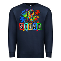 Navy support squad autism Premium Sweatshirt - Zillion Design Studio