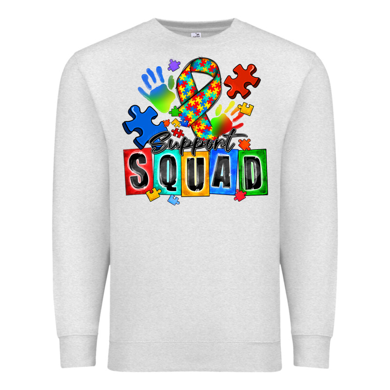 Support Squad Autism Premium Sweatshirt by Zillion Design Studio | Teevron
