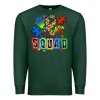 Sports Green support squad autism Premium Sweatshirt - Zillion Design Studio