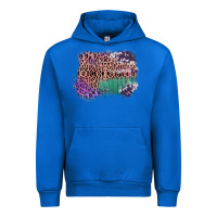 Cobalt Leopard, Cowhide, Wood Pattern Frame Urban Hoodie - Bettercallsaul