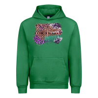 Emerald Leopard, Cowhide, Wood Pattern Frame Urban Hoodie - Bettercallsaul