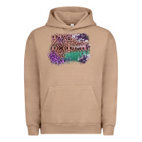 Pigment Burro Leopard, Cowhide, Wood Pattern Frame Urban Hoodie - Bettercallsaul