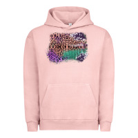 Pigment Salmon Leopard, Cowhide, Wood Pattern Frame Urban Hoodie - Bettercallsaul