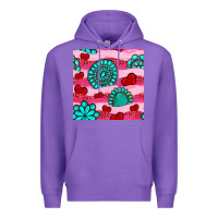 Purple valentines day turquoise gemstone  and hearts Premium Hoodie - BundleAndBundleShop