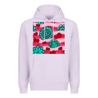 Lilac valentines day turquoise gemstone  and hearts Premium Hoodie - BundleAndBundleShop