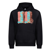 Black Sunflower Leopard Jute Pattern Brushstrokes Urban Hoodie - Bettercallsaul
