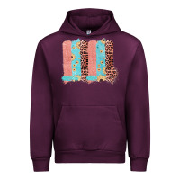 Mauve Wine Sunflower Leopard Jute Pattern Brushstrokes Urban Hoodie - Bettercallsaul