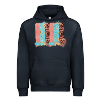 Navy Sunflower Leopard Jute Pattern Brushstrokes Urban Hoodie - Bettercallsaul
