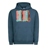 Pigment Midnight Navy Sunflower Leopard Jute Pattern Brushstrokes Urban Hoodie - Bettercallsaul
