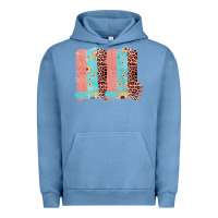 Pigment Pebble Blue Sunflower Leopard Jute Pattern Brushstrokes Urban Hoodie - Bettercallsaul