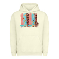Pigment Pistachio Sunflower Leopard Jute Pattern Brushstrokes Urban Hoodie - Bettercallsaul