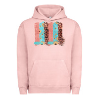 Pigment Salmon Sunflower Leopard Jute Pattern Brushstrokes Urban Hoodie - Bettercallsaul
