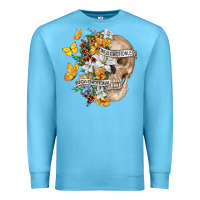 Ocean Blue Kinda Emotional Kinda Emotionless Premium Sweatshirt - RanaPortraitStore