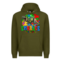 Army Green embrace difference Premium Hoodie - AdoDesignShop