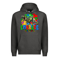 Charcoal Heather embrace difference Premium Hoodie - AdoDesignShop