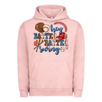 Pigment Salmon hey batter batter swing Urban Hoodie - AdoDesignShop