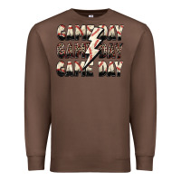 Chestnut game day game day baseball lightning bolt Premium Sweatshirt - Zillion Design Studio