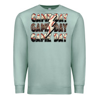 Seafoam game day game day baseball lightning bolt Premium Sweatshirt - Zillion Design Studio