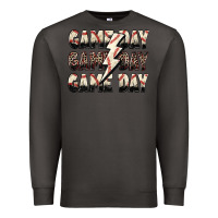 Smoke game day game day baseball lightning bolt Premium Sweatshirt - Zillion Design Studio