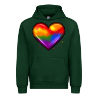 Forest Green pride heart Urban Hoodie - JahusDesignShop