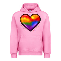 Fuchsia Pink pride heart Urban Hoodie - JahusDesignShop