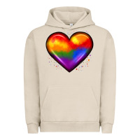 Pigment French Oak pride heart Urban Hoodie - JahusDesignShop