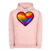 Pigment Salmon pride heart Urban Hoodie - JahusDesignShop