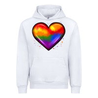 White pride heart Urban Hoodie - JahusDesignShop