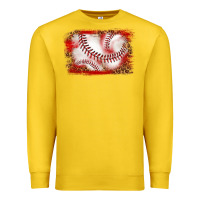 Lemon baseball background Premium Sweatshirt - texasbilliewilder