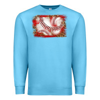 Ocean Blue baseball background Premium Sweatshirt - texasbilliewilder