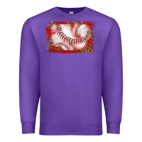Purple baseball background Premium Sweatshirt - texasbilliewilder
