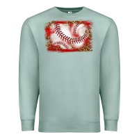 Seafoam baseball background Premium Sweatshirt - texasbilliewilder