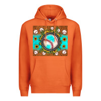 Carrot baseball turquoise sunflower Premium Hoodie - JahusDesignShop