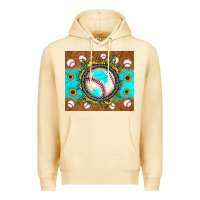 Pina Colada baseball turquoise sunflower Premium Hoodie - JahusDesignShop