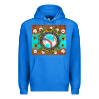 True Royal baseball turquoise sunflower Premium Hoodie - JahusDesignShop
