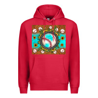 Cardinal baseball turquoise sunflower Premium Hoodie - JahusDesignShop