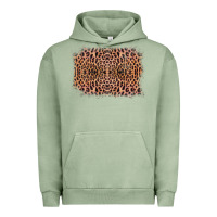 Pigment Oil Green Old Western Leopard Frame Urban Hoodie - Bettercallsaul