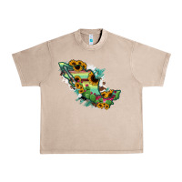 French Oak Mexico Map Urban Heavy Tee - RanaPortraitStore