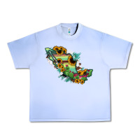 Mexico Map Urban Heavy Tee | Teevron