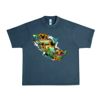 Midnight Navy Mexico Map Urban Heavy Tee - RanaPortraitStore