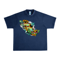 Navy Mexico Map Urban Heavy Tee - RanaPortraitStore