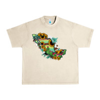 Sandshell Mexico Map Urban Heavy Tee - RanaPortraitStore