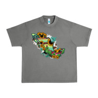 Tornado Mexico Map Urban Heavy Tee - RanaPortraitStore