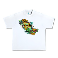 White Mexico Map Urban Heavy Tee - RanaPortraitStore