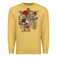Antique Gold Kinda Emotionless Kinda Emotional Skeleton Premium Sweatshirt - RanaPortraitStore