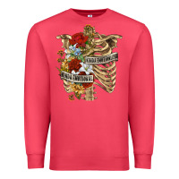Cardinal Kinda Emotionless Kinda Emotional Skeleton Premium Sweatshirt - RanaPortraitStore
