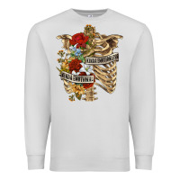 Dove Grey Kinda Emotionless Kinda Emotional Skeleton Premium Sweatshirt - RanaPortraitStore
