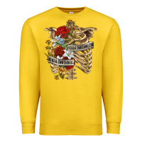 Lemon Kinda Emotionless Kinda Emotional Skeleton Premium Sweatshirt - RanaPortraitStore
